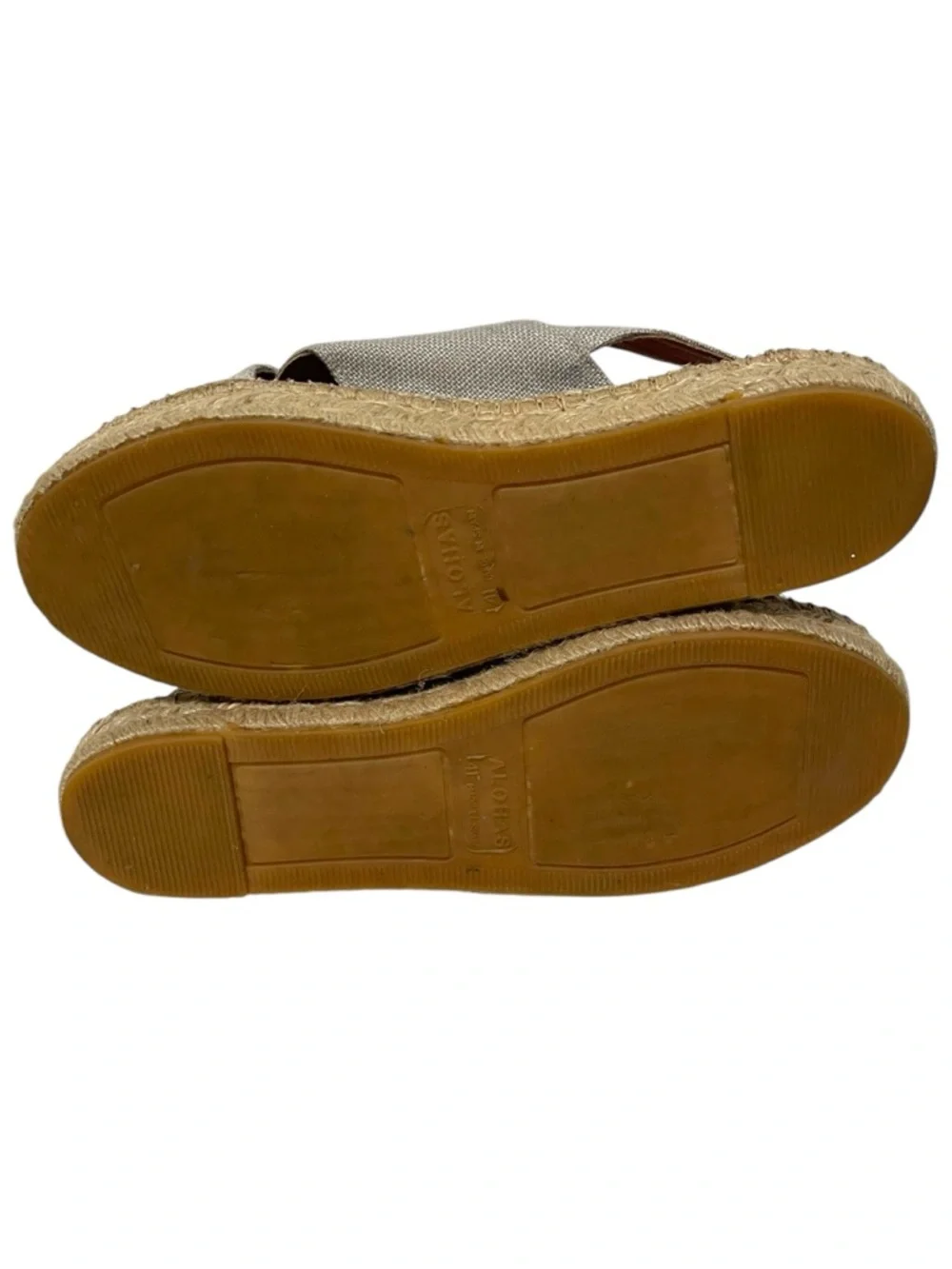 ALOHAS Crossed Espadrilles in Cotton Canvas 41
